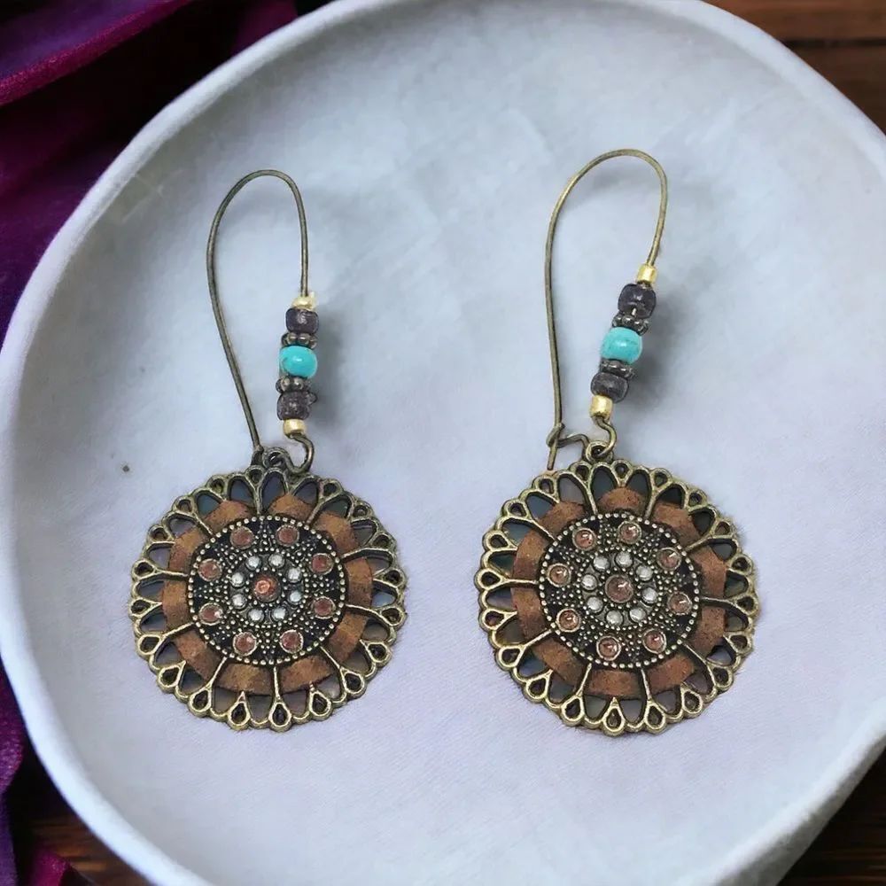 Boho flower Dangle Earrings #2208